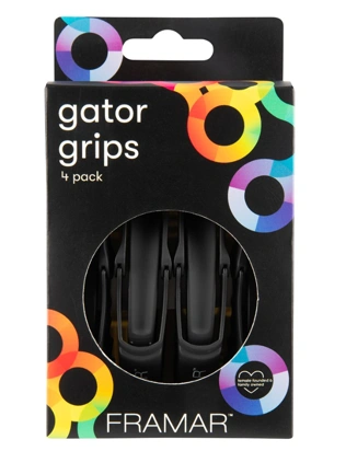 Framar Hajcsipesz gumírozott fogas 4db fekete (Gator Grips Black) (SKU: 91002) főképe